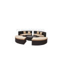 Kuyika wicker aluminium base chimango sofa set